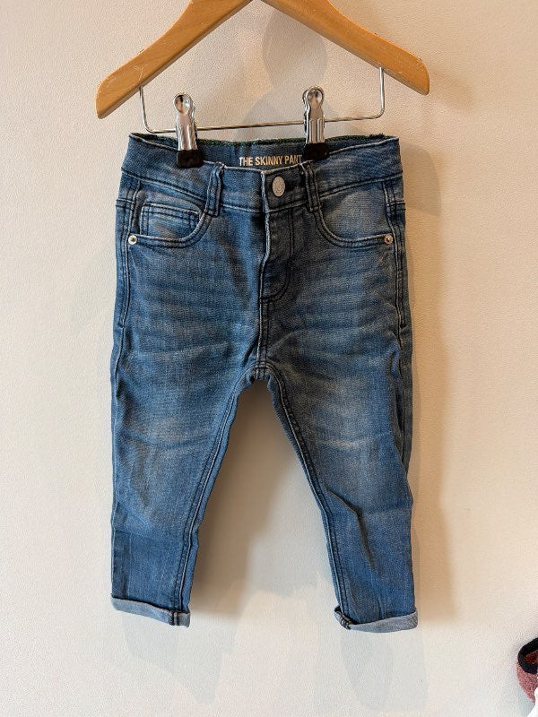 Bláar gallabuxur Zara