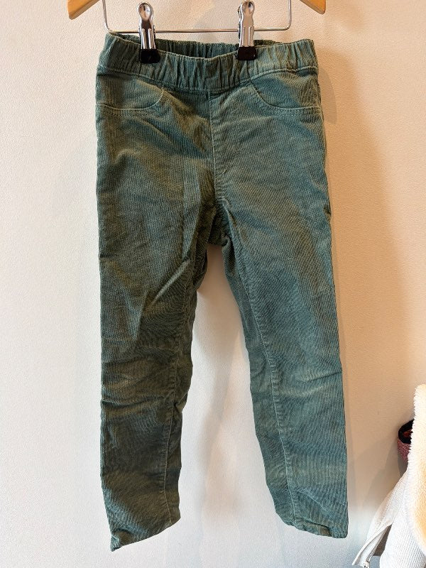 Grænar flauelsbuxur h&m