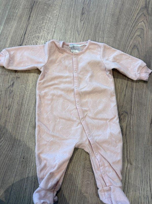 H&M flísnáttgalli bleikur