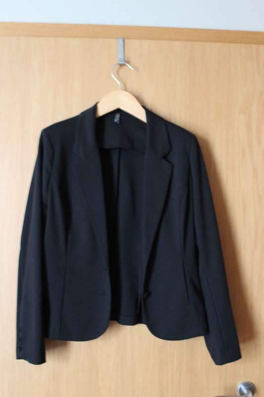 Svartur mjúkur blazer