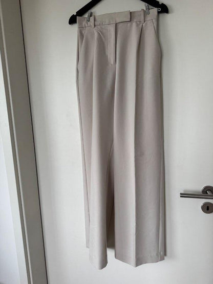 Zara ljósar dragtbuxur