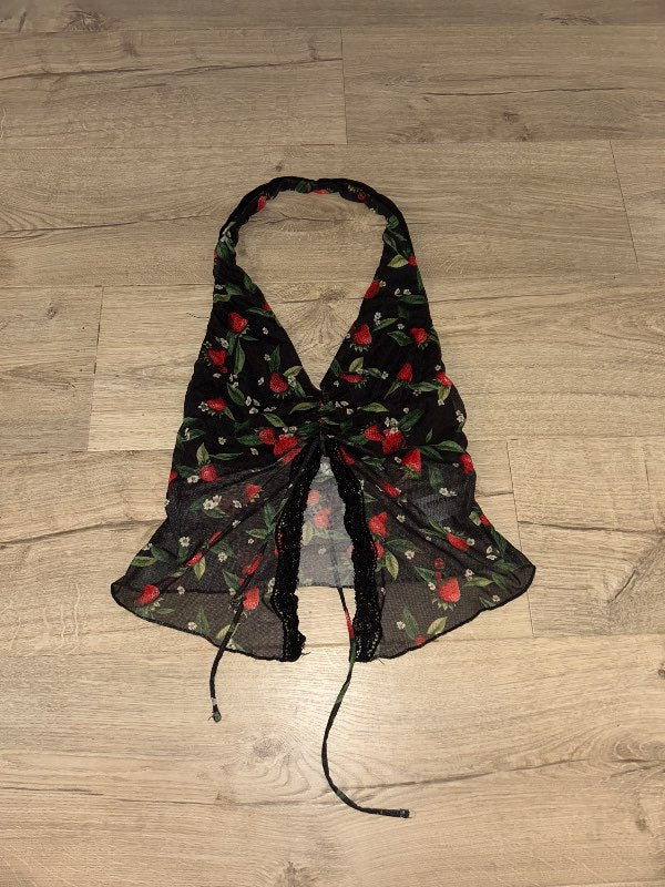 jarðarberja halter top